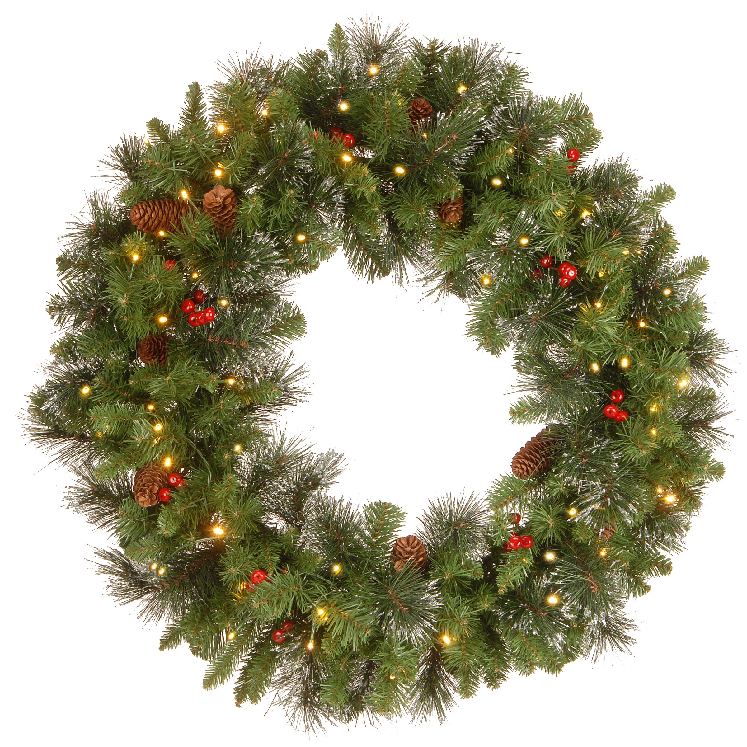 Amazon.com: National Tree Company 30 in Pre-Lit Crestwood Spruce